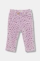 Kojenecké kalhoty United Colors of Benetton jemný vzor fialová 4NNFAE005.W.seasonal