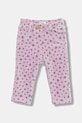 United Colors of Benetton pantaloni bebe cu modele violet 4NNFAE005.W.seasonal