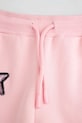 Coccodrillo pantaloni de trening din bumbac pentru copii roz ZC5120101CGK