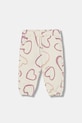 United Colors of Benetton spodnie dresowe dziecięce dzianina beżowy 3TIKGF05A.P.Seasonal