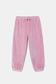 United Colors of Benetton spodnie dresowe dziecięce dzianina różowy 3UAPGF058.P.Seasonal