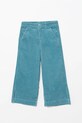 United Colors of Benetton spodnie sztruksowe dziecięce bawełna turkusowy 4IZWCF05A.G.Seasonal