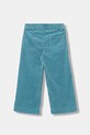 United Colors of Benetton spodnie sztruksowe dziecięce 4IZWCF05A.G.Seasonal turkusowy AW25