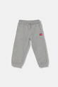 Diesel spodnie dresowe bawełniane dziecięce PXGIN TROUSERS bawełna szary J02461