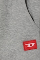 CHLAPEC Dětské bavlněné tepláky Diesel PXGIN TROUSERS J02461 šedá