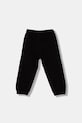 Diesel spodnie dresowe bawełniane dziecięce PXGIN TROUSERS J02461 czarny AW25