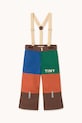 Tinycottons spodnie narciarskie dziecięce COLOR BLOCK SNOW PANT AW25.047 pomarańczowy AW25