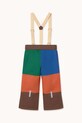 Chłopiec Tinycottons spodnie narciarskie dziecięce COLOR BLOCK SNOW PANT AW25.047 pomarańczowy