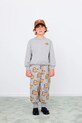 Tinycottons spodnie dresowe bawełniane dziecięce DOGS SWEATPANT nadruk szary AW25.068