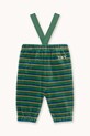 Βρεφικό φούτερ Tinycottons DUO STRIPES BABY SWEATPANT Planet friendly τιρκουάζ AW25.254