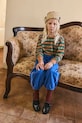 Dětské bavlněné tepláky Tinycottons CONTRAST SWEATPANT pletenina modrá AW25.257