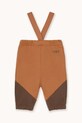Tinycottons spodnie dresowe niemowlęce TINY COLOR BLOCK BABY SWEATPANT Planet friendly brązowy AW25.278