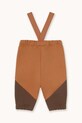 Tinycottons spodnie dresowe niemowlęce TINY COLOR BLOCK BABY SWEATPANT AW25.278 brązowy AW25