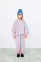 Tinycottons spodnie dresowe dziecięce STRIPES SHERPA SWEATPANT z regulacją niebieski AW25.373