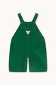 Tinycottons ogrodniczki niemowlęce DUNGAREE CORDUROY BABY bawełna zielony AW25.566