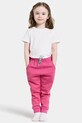 Didriksons pantaloni SILJAN KIDS PNT tricotaj roz 505901.9BYA