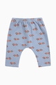 Bobo Choses spodnie dresowe niemowlęce Race Car wzorzyste niebieski 225AB013