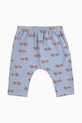Bobo Choses spodnie dresowe niemowlęce Race Car 225AB013 niebieski AW25