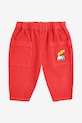 Хлопковые штаны для младенцев Bobo Choses Choo Choo 225AB084 красный AW25