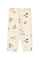 Konges Sløjd spodnie niemowlęce BASIC PANTS GOTS wzorzyste beżowy KS103706.9BYA