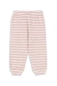 Dětské tepláky s bavlnou Konges Sløjd ITTY SWEAT PANTS GOTS pletenina růžová KS103830.9BYA