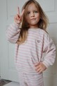 Konges Sløjd spodnie dresowe dziecięce z bawełną ITTY SWEAT PANTS GOTS KS103830.9BYA różowy