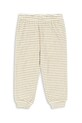 Konges Sløjd spodnie dresowe dziecięce z bawełną ITTY SWEAT PANTS GOTS dzianina żółty KS103830.9BYA
