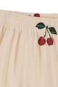 Konges Sløjd spodnie dresowe bawełniane dziecięce MALLI GLITTER PANTS GOTS beżowy KS103894.9BYA