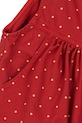 Konges Sløjd spodnie bawełniane dziecięce NOLA OVERALLS GOTS KS103945.9BYA czerwony