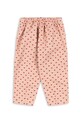 Konges Sløjd pantaloni de bumbac pentru copii NOLA PANTS GOTS KS103946.9BYA roz AW25