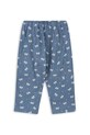 Deklice Otroške bombažne hlače Konges Sløjd VIDA PANTS GOTS KS104034.9BYA modra