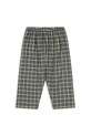 Konges Sløjd spodnie bawełniane dziecięce TERRE PANTS GOTS wzorzyste turkusowy KS104013.9BYA