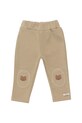 Donsje spodnie dresowe bawełniane niemowlęce Joek Trousers Bears aplikacja beżowy 3040701