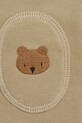 Donsje spodnie dresowe bawełniane niemowlęce Joek Trousers Bears beżowy 3040701