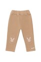 Donsje spodnie dresowe bawełniane niemowlęce Joek Trousers Fluffy Bunnies 3040703 brązowy AW25