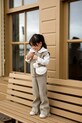 Donsje spodnie dziecięce Yven Trousers z elastanem beżowy 4103900