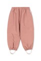 Дитячі водонепроникні штани Konges Sløjd AWARD SHELL PANTS FLEXI SIZE GRS тканина рожевий KS103442.9BYA