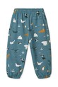 Liewood spodnie dresowe bawełniane dziecięce Arlo Printed Sweatpants LW20074.9BYA niebieski AW25