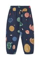 Liewood spodnie dresowe bawełniane dziecięce Arlo Printed Sweatpants LW20074.9BYA granatowy AW25