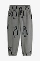 Mini Rodini spodnie dresowe dziecięce Penguin dzianina szary 11000092