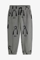 Dětské tepláky Mini Rodini Penguin pletenina šedá 11000092