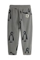 Mini Rodini spodnie dresowe dziecięce Penguin 11000092 szary AW25