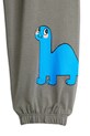 Mini Rodini spodnie dresowe bawełniane dziecięce Dino szary 25730140