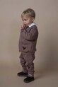 Kojenecké bavlněné tepláky Donsje Joek Trousers Stags pletenina hnědá 3040707