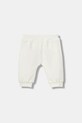 United Colors of Benetton spodnie dresowe niemowlęce z elastanem beżowy 3MDSAF02C.W.seasonal