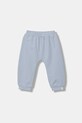 United Colors of Benetton spodnie dresowe niemowlęce z elastanem niebieski 3MDSAF02C.W.seasonal