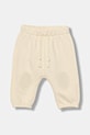 United Colors of Benetton pantaloni de trening pentru bebeluși bumbac bej 3ITEAF02E.W.seasonal