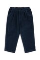 Konges Sløjd spodnie sztruksowe dziecięce REMY PANTS GOTS z elastanem granatowy KS104409.9BYA