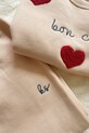 Konges Sløjd spodnie dresowe dziecięce LOU SWEAT PANTS GOTS KS104512.9BYA beżowy