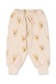Konges Sløjd spodnie dresowe bawełniane dziecięce BELLI SWEAT PANTS OCS nadruk beżowy KS105195.9BYA